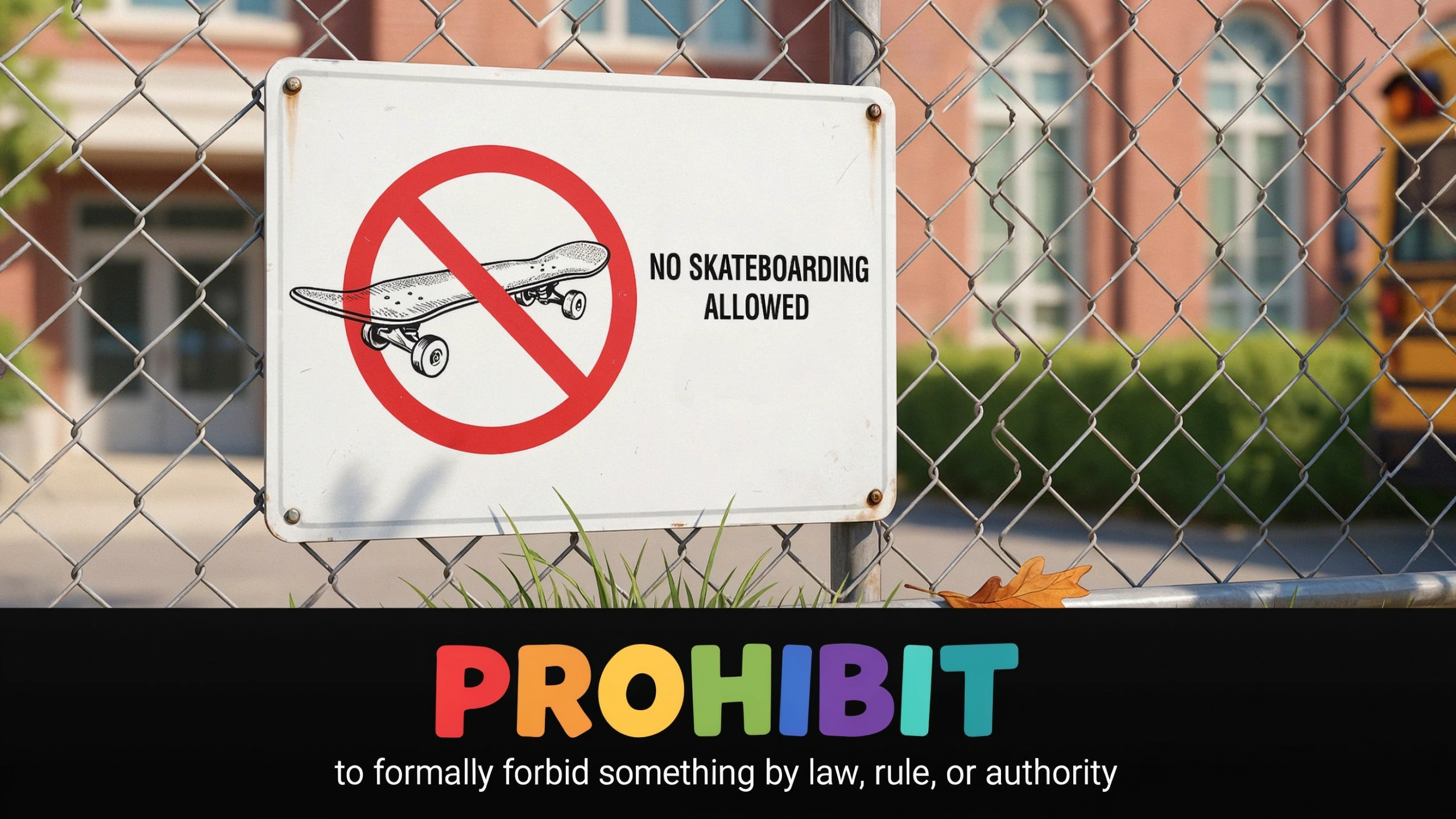 English Illustration for prohibit